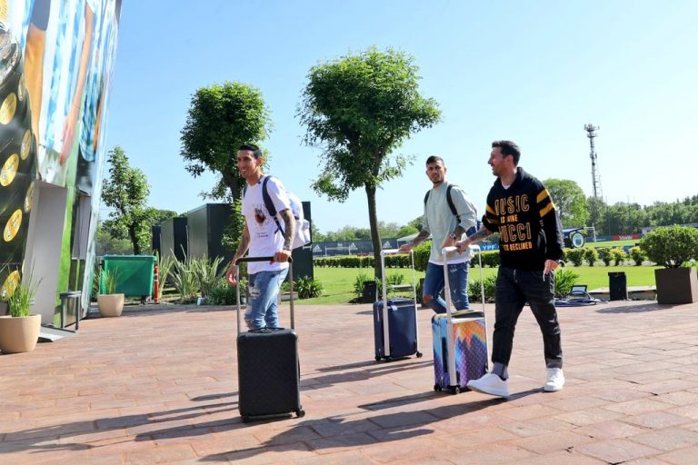 Messi ya llegó a la Argentina
