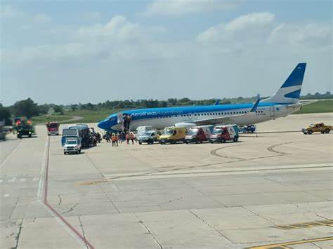 Aterrizaje de emergencia de un avión de Aerolíneas en Córdoba