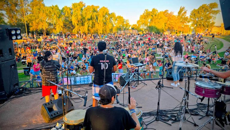 Folclore, rock y cuarteto: Los clásicos del domingo en la costanera del río Cuarto